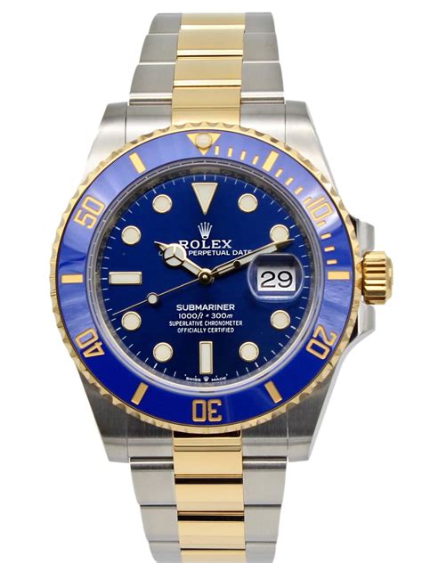 rolex submariner two tone blue price